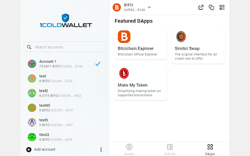 1ColdWallet from Chrome web store to be run with OffiDocs Chromium online 1ColdWallet from Chrome web store to be run with OffiDocs Chromium online