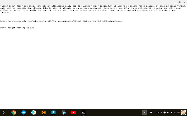 2Days Notepad from Chrome web store to be run with OffiDocs Chromium online 2Days Notepad from Chrome web store to be run with OffiDocs Chromium online