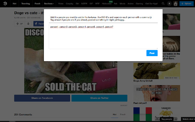 9gag Tag Manager from Chrome web store to be run with OffiDocs Chromium online 9gag Tag Manager from Chrome web store to be run with OffiDocs Chromium online