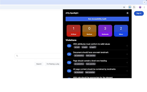 A11y Spotlight from Chrome web store to be run with OffiDocs Chromium online A11y Spotlight from Chrome web store to be run with OffiDocs Chromium online