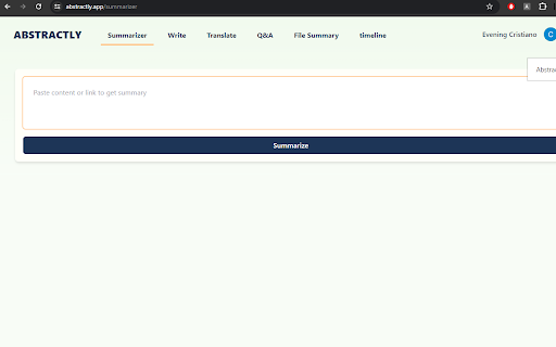 Abstractly from Chrome web store to be run with OffiDocs Chromium online Abstractly from Chrome web store to be run with OffiDocs Chromium online