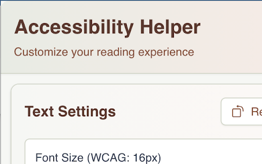 Accessibility Helper from Chrome web store to be run with OffiDocs Chromium online Accessibility Helper from Chrome web store to be run with OffiDocs Chromium online