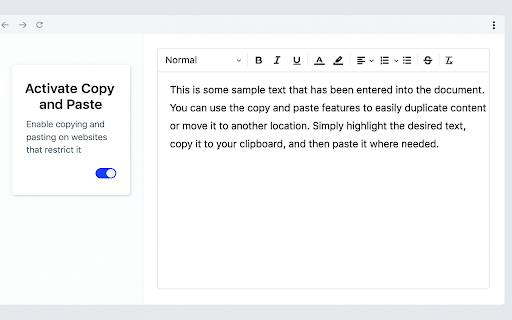 Activate Copy and Paste from Chrome web store to be run with OffiDocs Chromium online Activate Copy and Paste from Chrome web store to be run with OffiDocs Chromium online