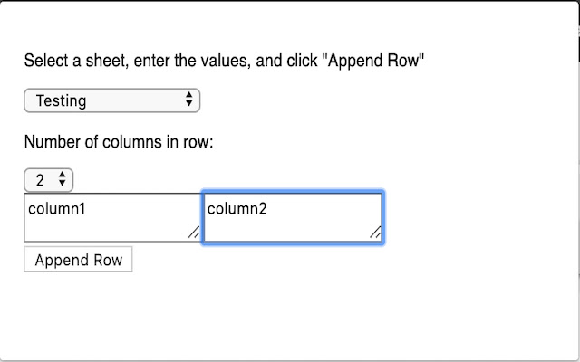 Add row to Google Sheets from Chrome web store to be run with OffiDocs Chromium online Add row to Google Sheets from Chrome web store to be run with OffiDocs Chromium online