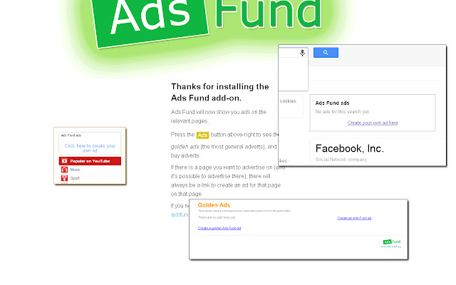 Ads Fund Official Chrome Add on from Chrome web store to be run with OffiDocs Chromium online Ads Fund Official Chrome Add on from Chrome web store to be run with OffiDocs Chromium online