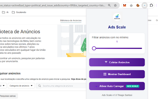 Ads Scale from Chrome web store to be run with OffiDocs Chromium online Ads Scale from Chrome web store to be run with OffiDocs Chromium online