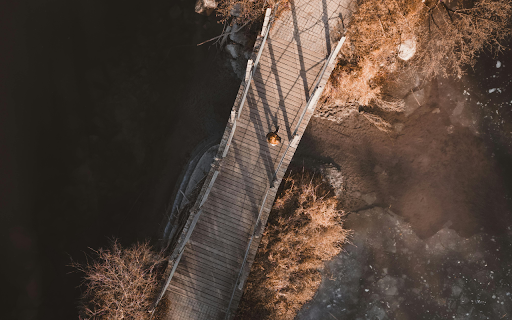 Aerial View of Wooden Bridge Over Frozen River from Chrome web store to be run with OffiDocs Chromium online Aerial View of Wooden Bridge Over Frozen River from Chrome web store to be run with OffiDocs Chromium online
