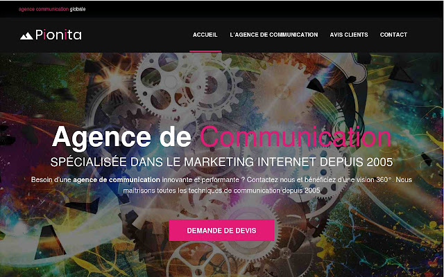 Agence de communication Pionita from Chrome web store to be run with OffiDocs Chromium online Agence de communication Pionita from Chrome web store to be run with OffiDocs Chromium online