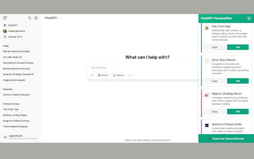 AI Chat Personalities from Chrome web store to be run with OffiDocs Chromium online AI Chat Personalities from Chrome web store to be run with OffiDocs Chromium online