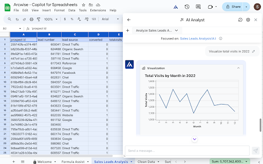 AI Copilot for Sheets by Arcwise from Chrome web store to be run with OffiDocs Chromium online AI Copilot for Sheets by Arcwise from Chrome web store to be run with OffiDocs Chromium online