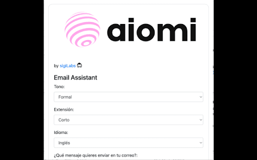 Aiomi: AI Assistant from Chrome web store to be run with OffiDocs Chromium online Aiomi: AI Assistant from Chrome web store to be run with OffiDocs Chromium online