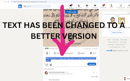 AI Rewriter : Rewrite Instantly In Linkedin And Gmail from Chrome web store to be run with OffiDocs Chromium online AI Rewriter : Rewrite Instantly In Linkedin And Gmail from Chrome web store to be run with OffiDocs Chromium online