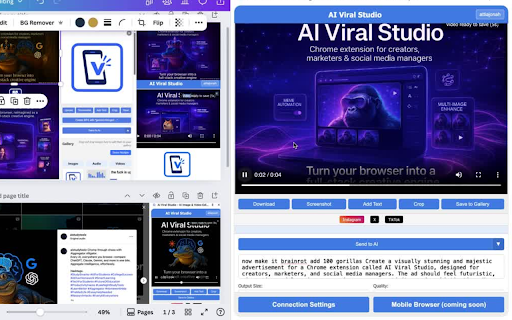 AI Viral Studio AI Image Video Editor Social Media Helper from Chrome web store to be run with OffiDocs Chromium online AI Viral Studio AI Image Video Editor Social Media Helper from Chrome web store to be run with OffiDocs Chromium online