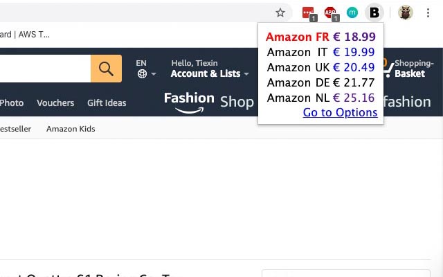 Amazon Best Price Europe from Chrome web store to be run with OffiDocs Chromium online Amazon Best Price Europe from Chrome web store to be run with OffiDocs Chromium online