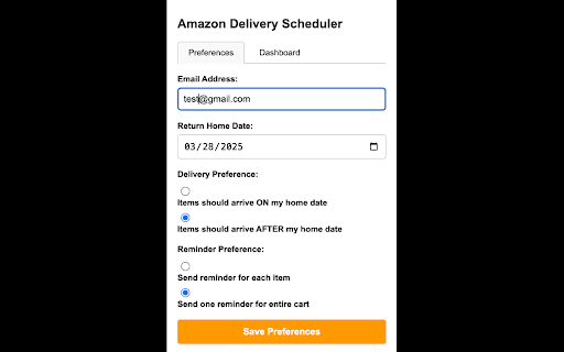 Amazon Delivery Scheduler from Chrome web store to be run with OffiDocs Chromium online Amazon Delivery Scheduler from Chrome web store to be run with OffiDocs Chromium online