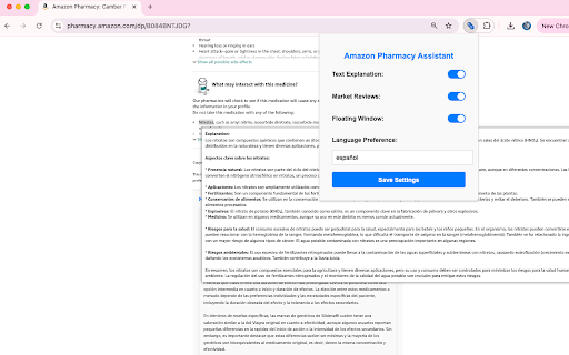 Amazon Pharmacy Assistant from Chrome web store to be run with OffiDocs Chromium online Amazon Pharmacy Assistant from Chrome web store to be run with OffiDocs Chromium online