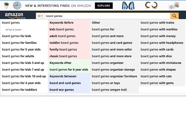 AMZ Suggestion Expander from Chrome web store to be run with OffiDocs Chromium online AMZ Suggestion Expander from Chrome web store to be run with OffiDocs Chromium online