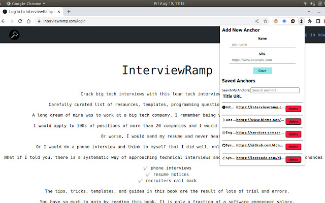 AnchorPages from Chrome web store to be run with OffiDocs Chromium online AnchorPages from Chrome web store to be run with OffiDocs Chromium online