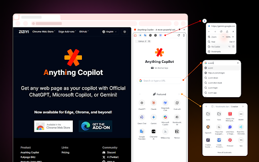 Anything Copilot: ChatGPT,Gemini,Powerful Multi tab Sidebar,Split Screen from Chrome web store to be run with OffiDocs Chromium online Anything Copilot: ChatGPT,Gemini,Powerful Multi tab Sidebar,Split Screen from Chrome web store to be run with OffiDocs Chromium online