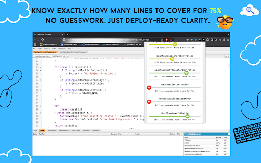 Apex Coverage Inspector from Chrome web store to be run with OffiDocs Chromium online Apex Coverage Inspector from Chrome web store to be run with OffiDocs Chromium online