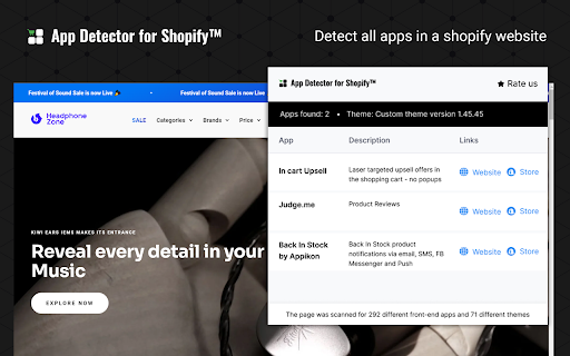 App Detector for Shopify™ from Chrome web store to be run with OffiDocs Chromium online App Detector for Shopify™ from Chrome web store to be run with OffiDocs Chromium online