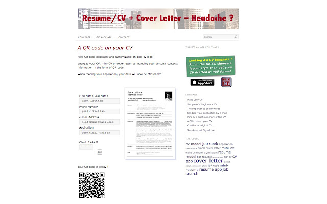 A QR code on your CV from Chrome web store to be run with OffiDocs Chromium online A QR code on your CV from Chrome web store to be run with OffiDocs Chromium online