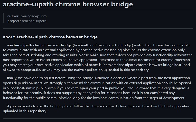 arachne.uipath.chrome.browser.bridge.app from Chrome web store to be run with OffiDocs Chromium online arachne.uipath.chrome.browser.bridge.app from Chrome web store to be run with OffiDocs Chromium online