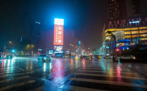 A Rainy Evening with Moving Cars on the Road from Chrome web store to be run with OffiDocs Chromium online A Rainy Evening with Moving Cars on the Road from Chrome web store to be run with OffiDocs Chromium online