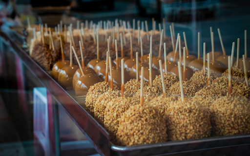 Assorted Caramel and Nut Covered Apples on Display from Chrome web store to be run with OffiDocs Chromium online Assorted Caramel and Nut Covered Apples on Display from Chrome web store to be run with OffiDocs Chromium online