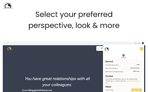 ASTR Browser Companion: Discover affirmations from Chrome web store to be run with OffiDocs Chromium online ASTR Browser Companion: Discover affirmations from Chrome web store to be run with OffiDocs Chromium online