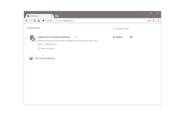 AudioContext Fingerprint Defender from Chrome web store to be run with OffiDocs Chromium online AudioContext Fingerprint Defender from Chrome web store to be run with OffiDocs Chromium online