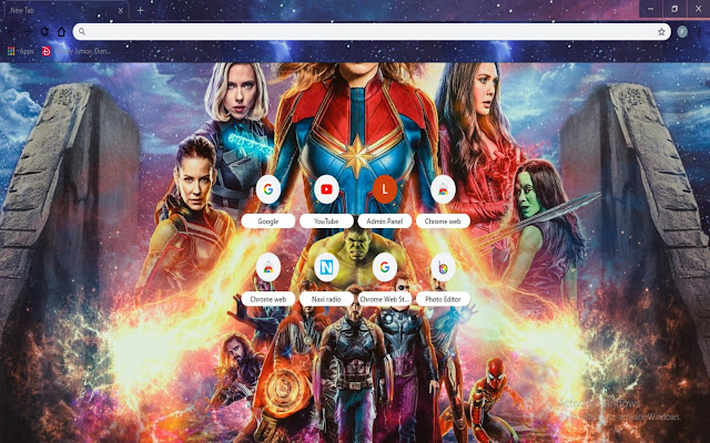 Avengers Endgame Theme from Chrome web store to be run with OffiDocs Chromium online Avengers Endgame Theme from Chrome web store to be run with OffiDocs Chromium online