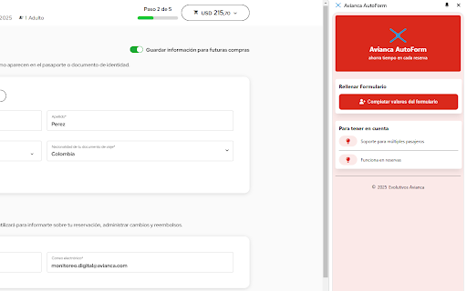 Avianca AutoForm from Chrome web store to be run with OffiDocs Chromium online Avianca AutoForm from Chrome web store to be run with OffiDocs Chromium online