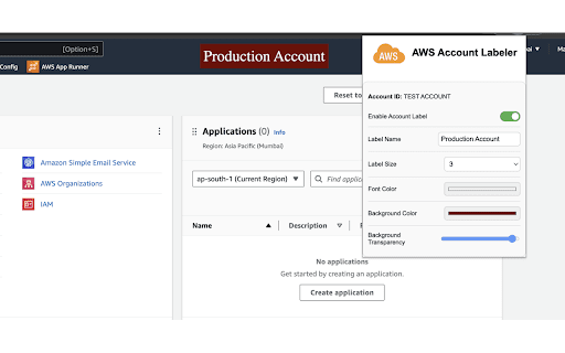 AWS Account Labeler from Chrome web store to be run with OffiDocs Chromium online AWS Account Labeler from Chrome web store to be run with OffiDocs Chromium online