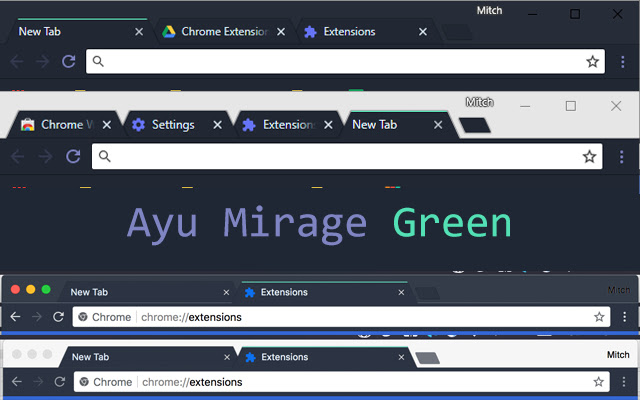 Ayu Mirage Green from Chrome web store to be run with OffiDocs Chromium online Ayu Mirage Green from Chrome web store to be run with OffiDocs Chromium online