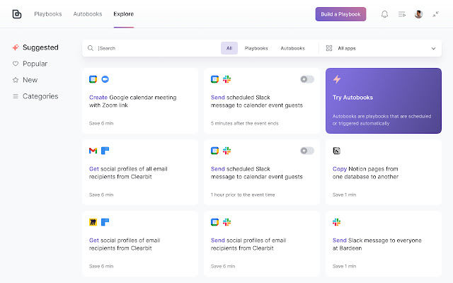 Bardeen automate manual work from Chrome web store to be run with OffiDocs Chromium online Bardeen automate manual work from Chrome web store to be run with OffiDocs Chromium online