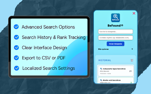 BeFound from Chrome web store to be run with OffiDocs Chromium online BeFound from Chrome web store to be run with OffiDocs Chromium online