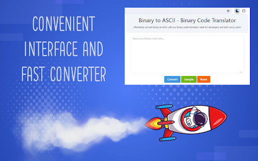 Binary to ASCII Binary Code Translator from Chrome web store to be run with OffiDocs Chromium online Binary to ASCII Binary Code Translator from Chrome web store to be run with OffiDocs Chromium online