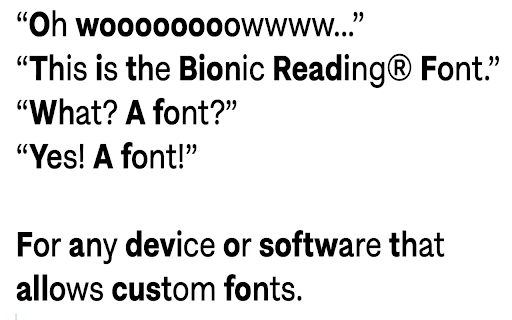 Bionic Reading: ADHD Focus Clarity from Chrome web store to be run with OffiDocs Chromium online Bionic Reading: ADHD Focus Clarity from Chrome web store to be run with OffiDocs Chromium online