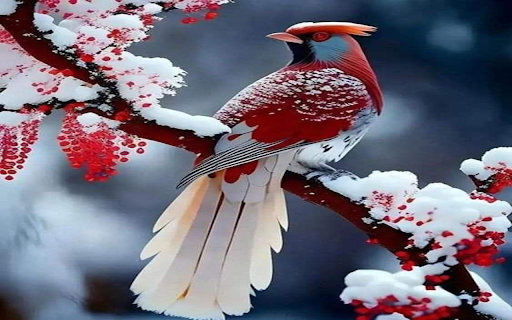 Birds in the snow wallpaper from Chrome web store to be run with OffiDocs Chromium online Birds in the snow wallpaper from Chrome web store to be run with OffiDocs Chromium online