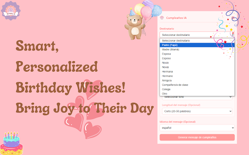 Birthday AI from Chrome web store to be run with OffiDocs Chromium online Birthday AI from Chrome web store to be run with OffiDocs Chromium online