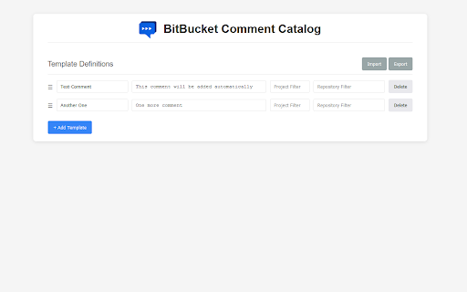 BitBucket Comment Catalog from Chrome web store to be run with OffiDocs Chromium online BitBucket Comment Catalog from Chrome web store to be run with OffiDocs Chromium online