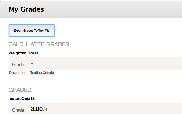 Blackboard Grade Exporter from Chrome web store to be run with OffiDocs Chromium online Blackboard Grade Exporter from Chrome web store to be run with OffiDocs Chromium online