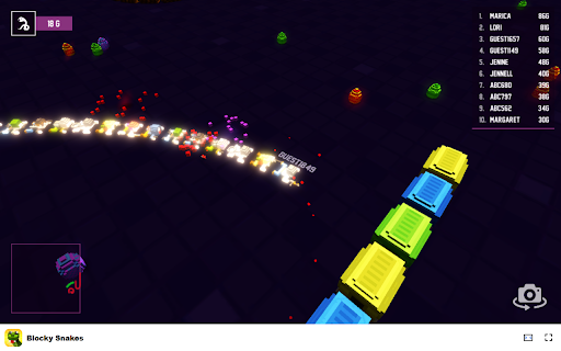 Blocky Snakes Eat candy and grow your snake in multiplayer fun! from Chrome web store to be run with OffiDocs Chromium online Blocky Snakes Eat candy and grow your snake in multiplayer fun! from Chrome web store to be run with OffiDocs Chromium online