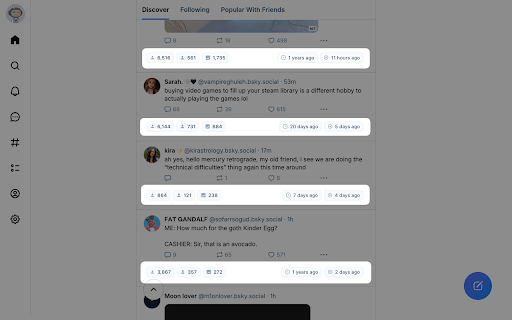 Bluesky for Everyone from Chrome web store to be run with OffiDocs Chromium online Bluesky for Everyone from Chrome web store to be run with OffiDocs Chromium online