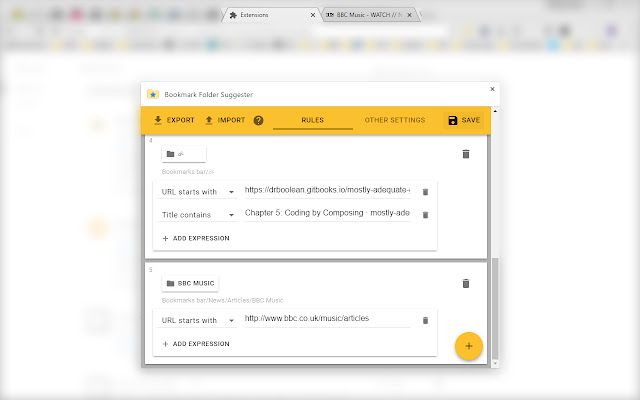 Bookmark Folder Suggester from Chrome web store to be run with OffiDocs Chromium online Bookmark Folder Suggester from Chrome web store to be run with OffiDocs Chromium online