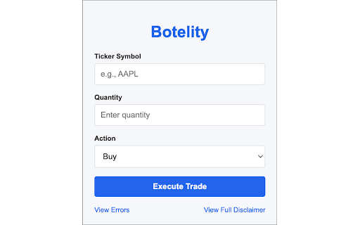Botelity from Chrome web store to be run with OffiDocs Chromium online Botelity from Chrome web store to be run with OffiDocs Chromium online