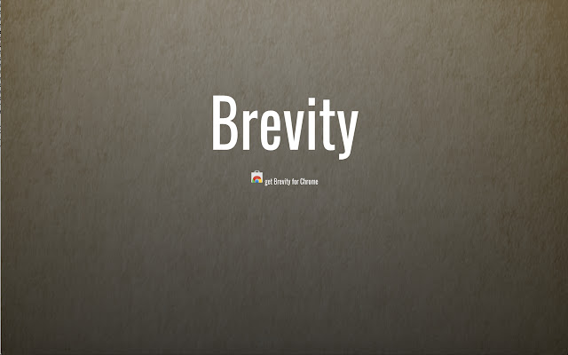 Brevity from Chrome web store to be run with OffiDocs Chromium online Brevity from Chrome web store to be run with OffiDocs Chromium online