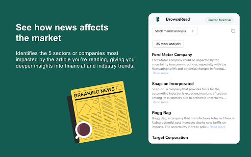 BrowseRead: News Market Analysis with AI from Chrome web store to be run with OffiDocs Chromium online BrowseRead: News Market Analysis with AI from Chrome web store to be run with OffiDocs Chromium online