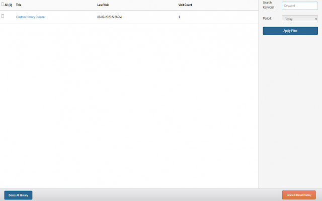 Browser History Cleaner from Chrome web store to be run with OffiDocs Chromium online Browser History Cleaner from Chrome web store to be run with OffiDocs Chromium online
